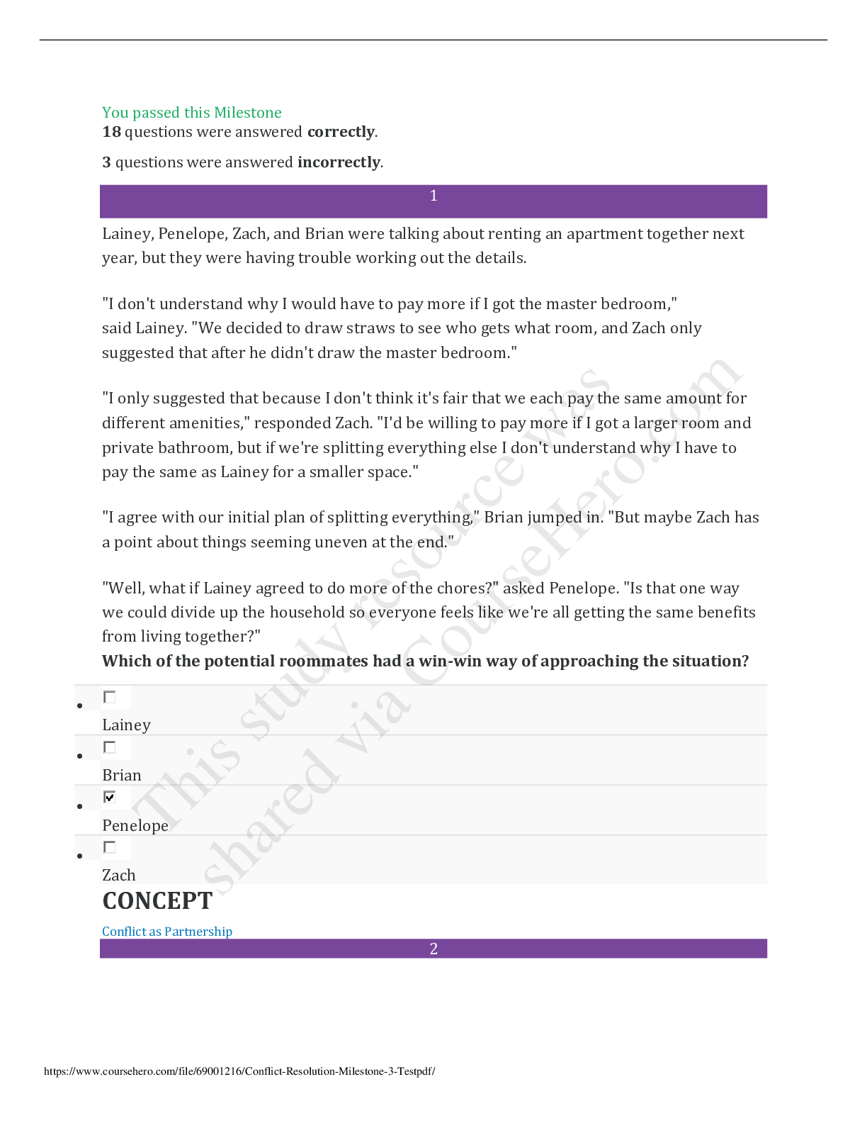 Preview image for GEN 499 Conflict_Resolution_Milestone_3_Test_2020 | GEN499 Conflict_Resolution_Milestone_3_Test_Graded A